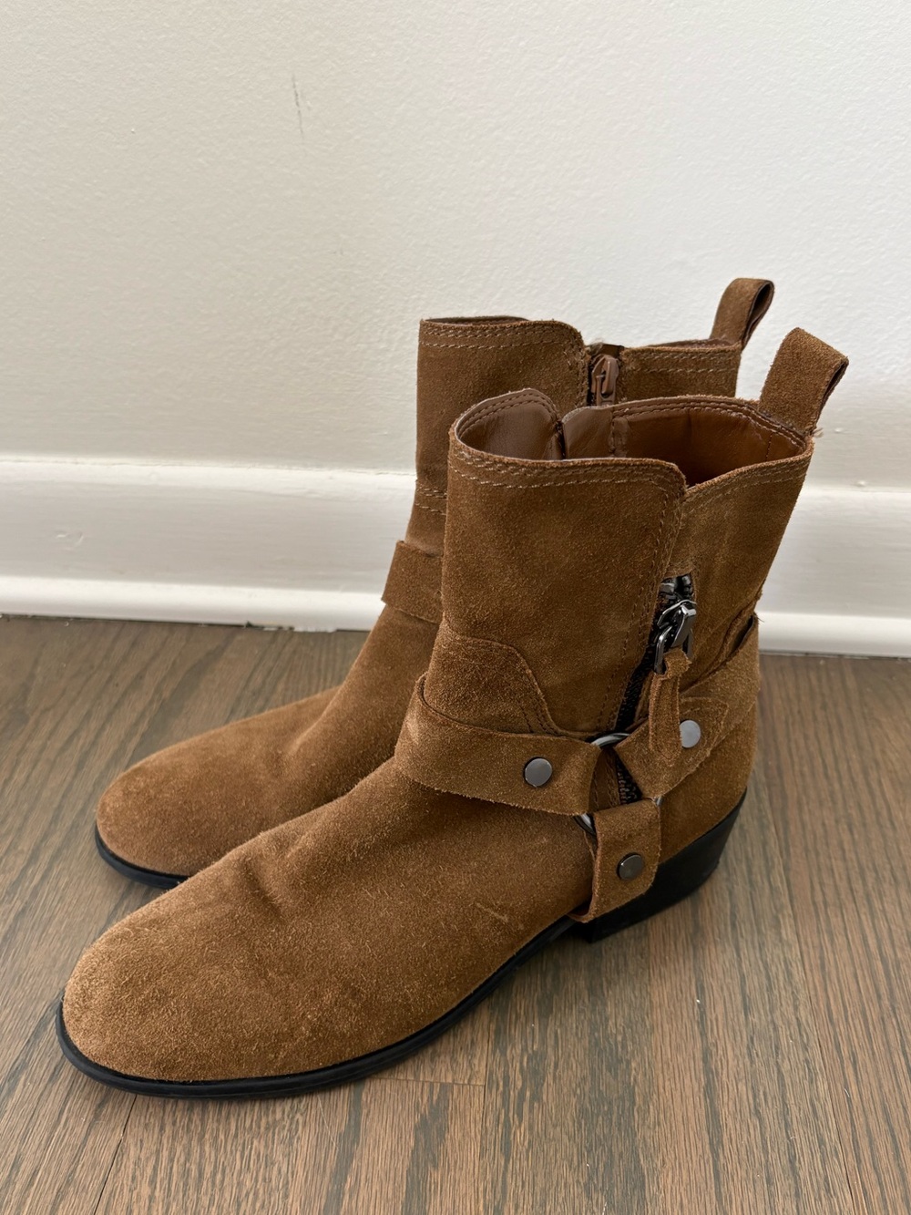 Marc Fisher Dalary Suede Moto Boot Size 8.5 - Picture 3 of 7